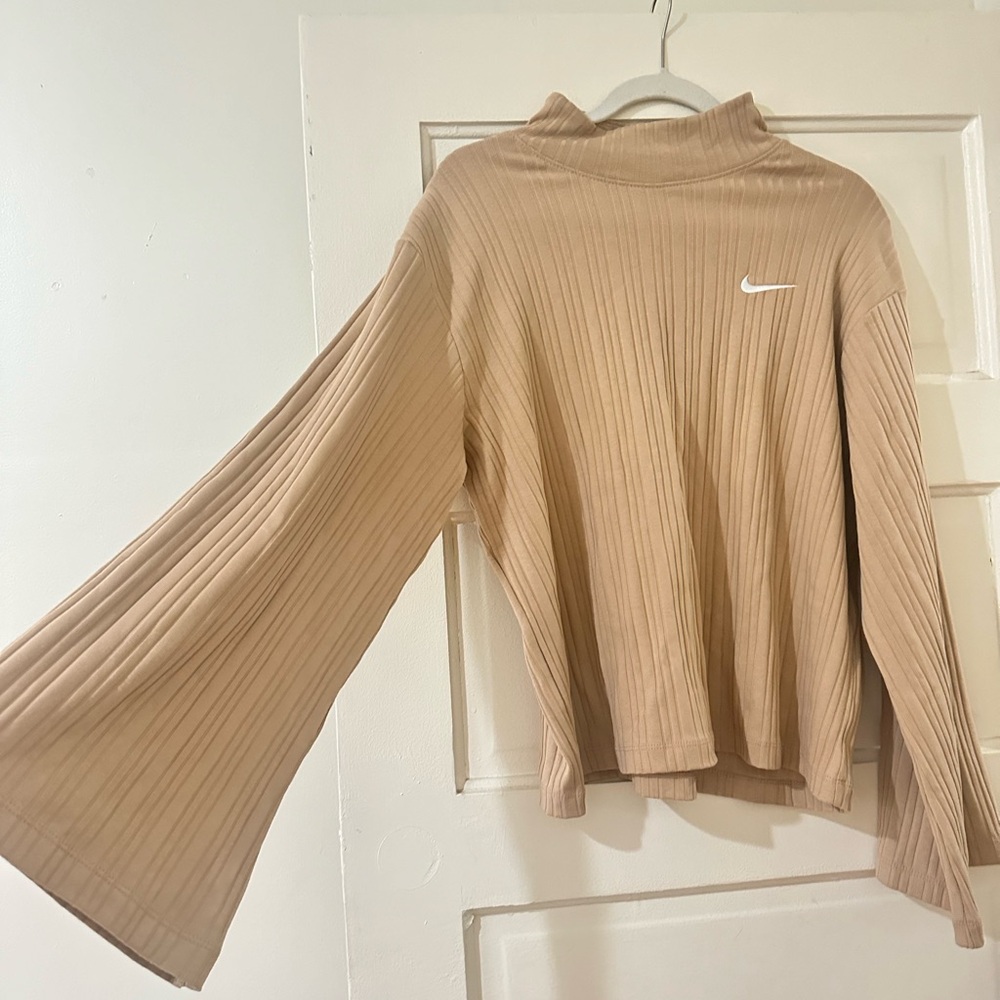 Nike Beige Long Sleeve Turtle Neck